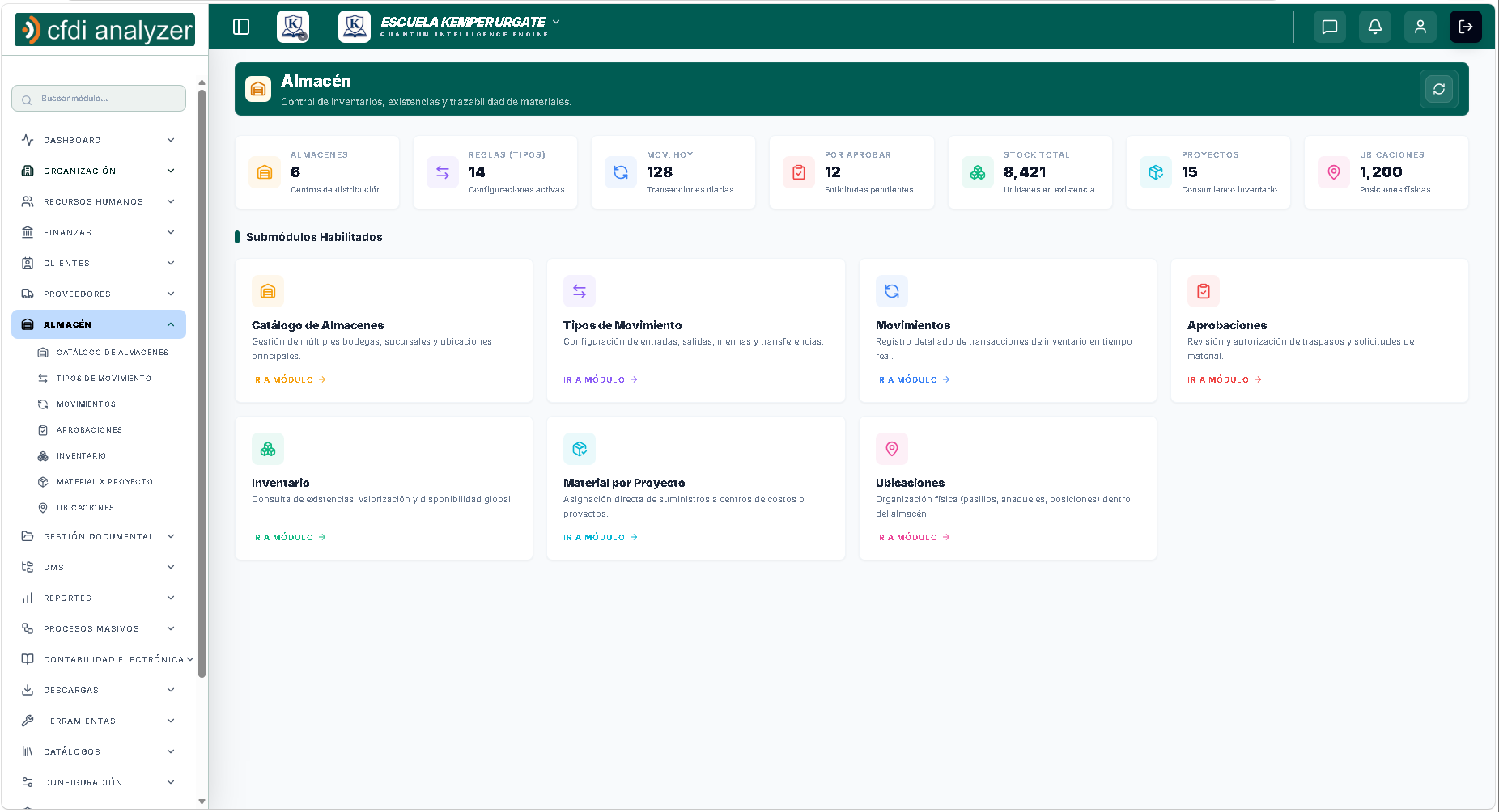 Módulo Almacén